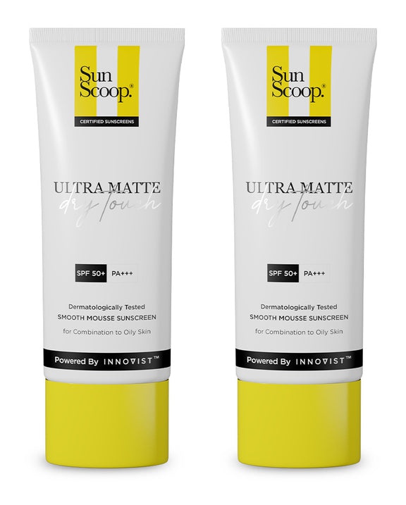 Sun Scoop Oil Free Ultra Matte Sunscreen For Oily Skin SPF 50 Pa+++