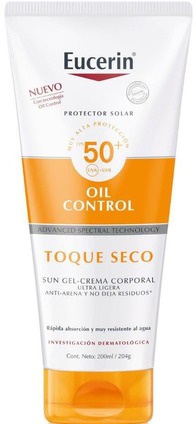 Protector solar FPS 50+ Oil Control Eucerin Toque Seco 50 ml