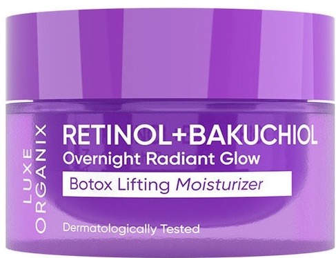 Luxe Organix Retinol + Bakuchiol Overnight Radiant Glow Botox Lifting Moisturizer