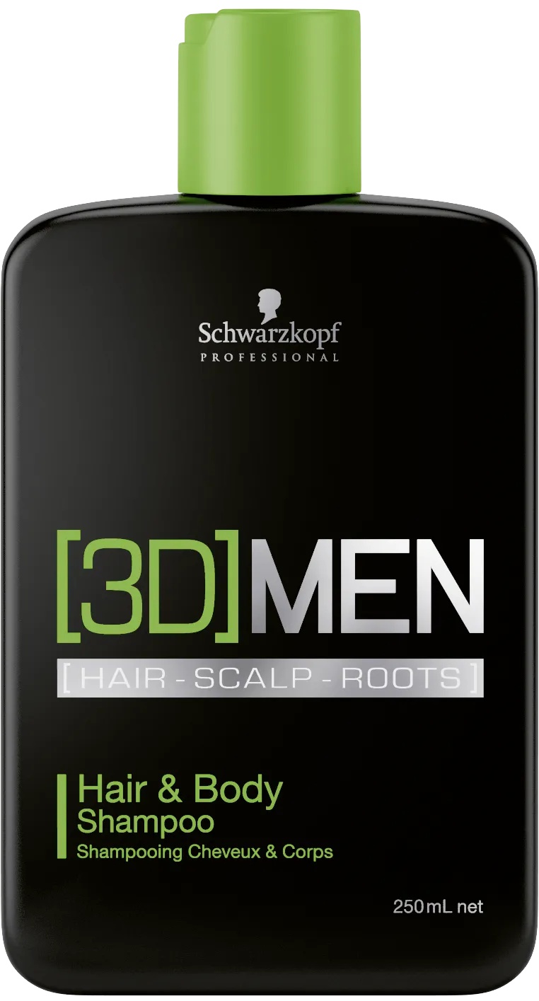 Schwarzkopf Professional [3D] Men Hair & Body Shampoo