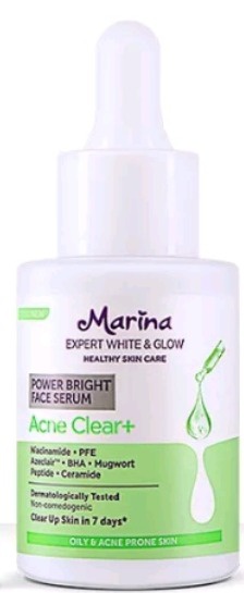 Marina Power Bright Face Serum Acne Clear +