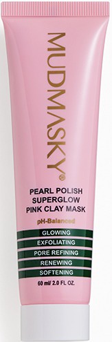 Mudmasky Pearl Polish Superglow Pink Clay Mask
