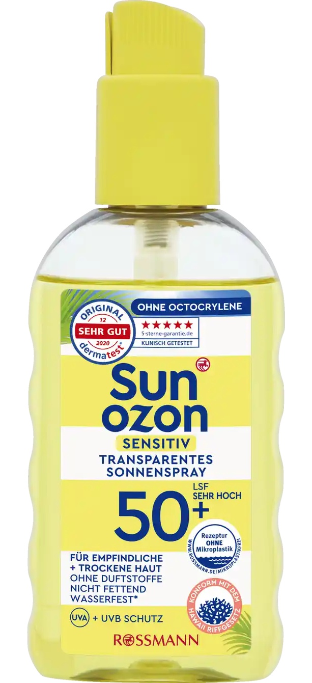 Sun Ozon Sensitiv Transparentes Sonnenspray LSF 50+