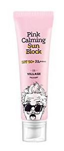 VILLAGE 11 FACTORY Pink Calming Sunblock Spf50+ Pa+++