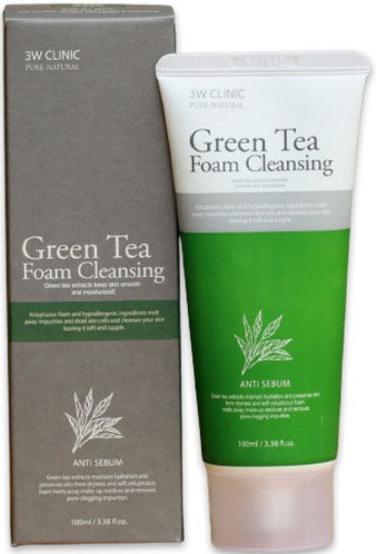 3W Clinic Green Tea Foam Cleansing