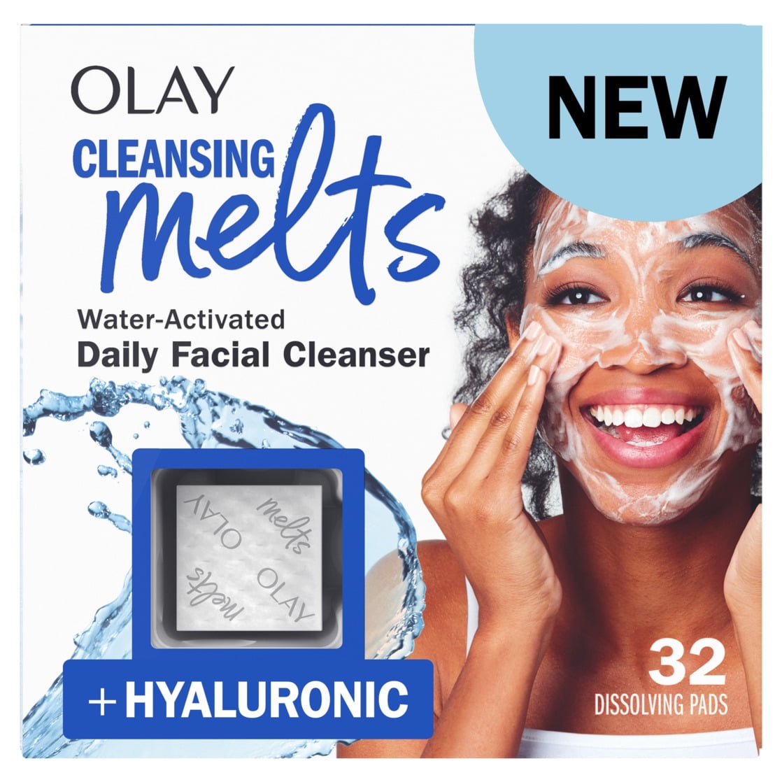 Olay Cleansing Melts + Hyaluronic Face Cleanser