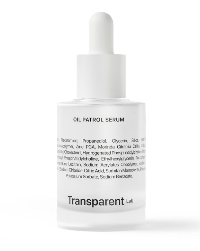 Transparent lab Oil Patrol Serum