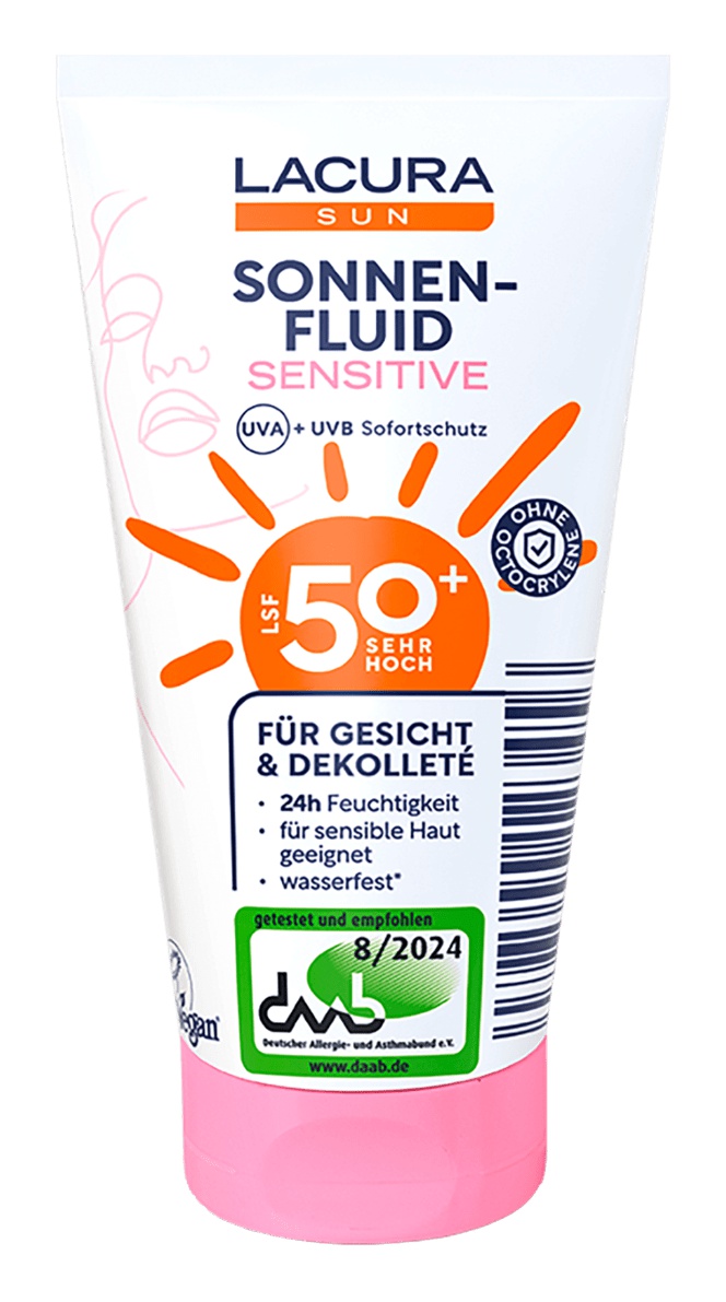 LACURA aldi Sonnenfluid Sensitive 50+