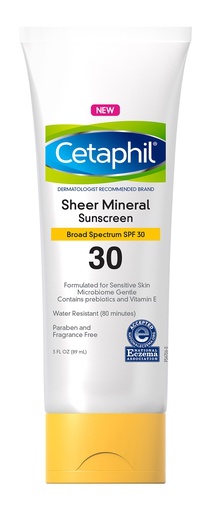 Cetaphil Sheer Mineral Sunscreen Broad Spectrum SPF 30