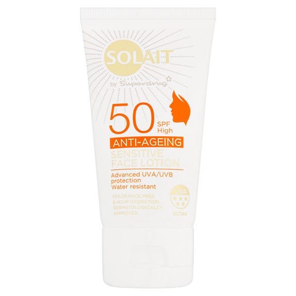 Solait Spf50 Anti-Ageing Sensitive Face Lotion