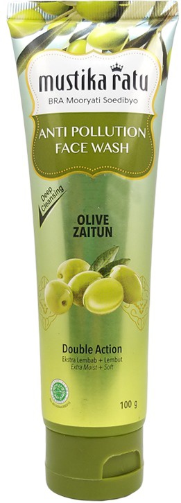 Mustika Ratu Anti Pollution Face Wash Olive Zaitun