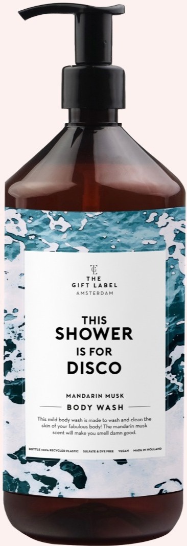The Gift Label Vegan Douchegel "This Shower Is For Disco" Mandarin  Musk