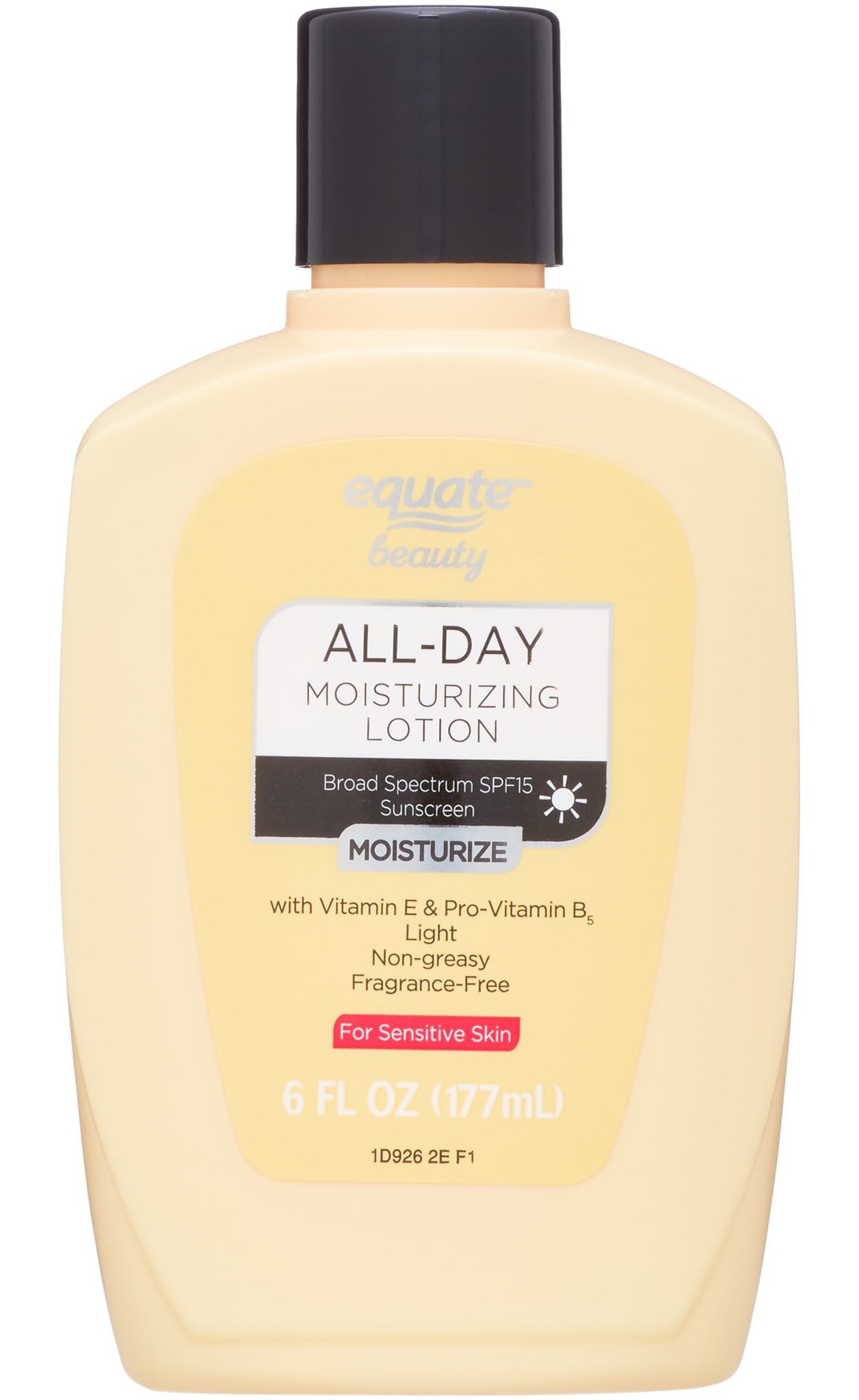 Equate Beauty All-day Broad Spectrum Sunscreen Moisturizing Lotion, SPF 15