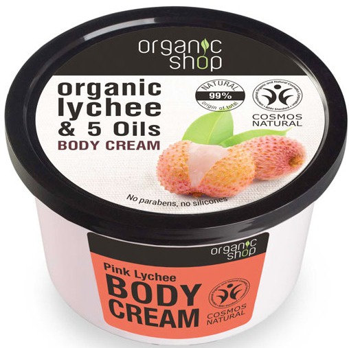 Organic Shop Organic Lychee & 5 Oils Body Cream