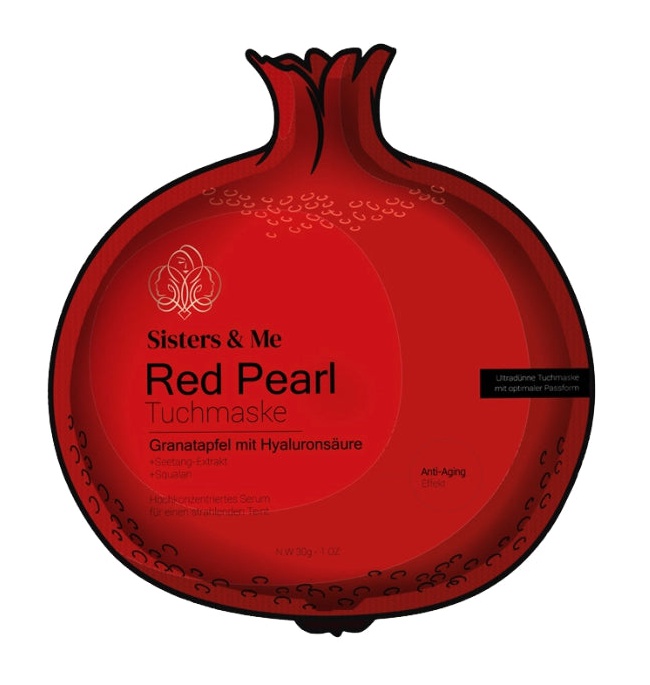 Sisters & Me Granatapfel Tuchmaske Mit Squalan Und Hyaluronsäure