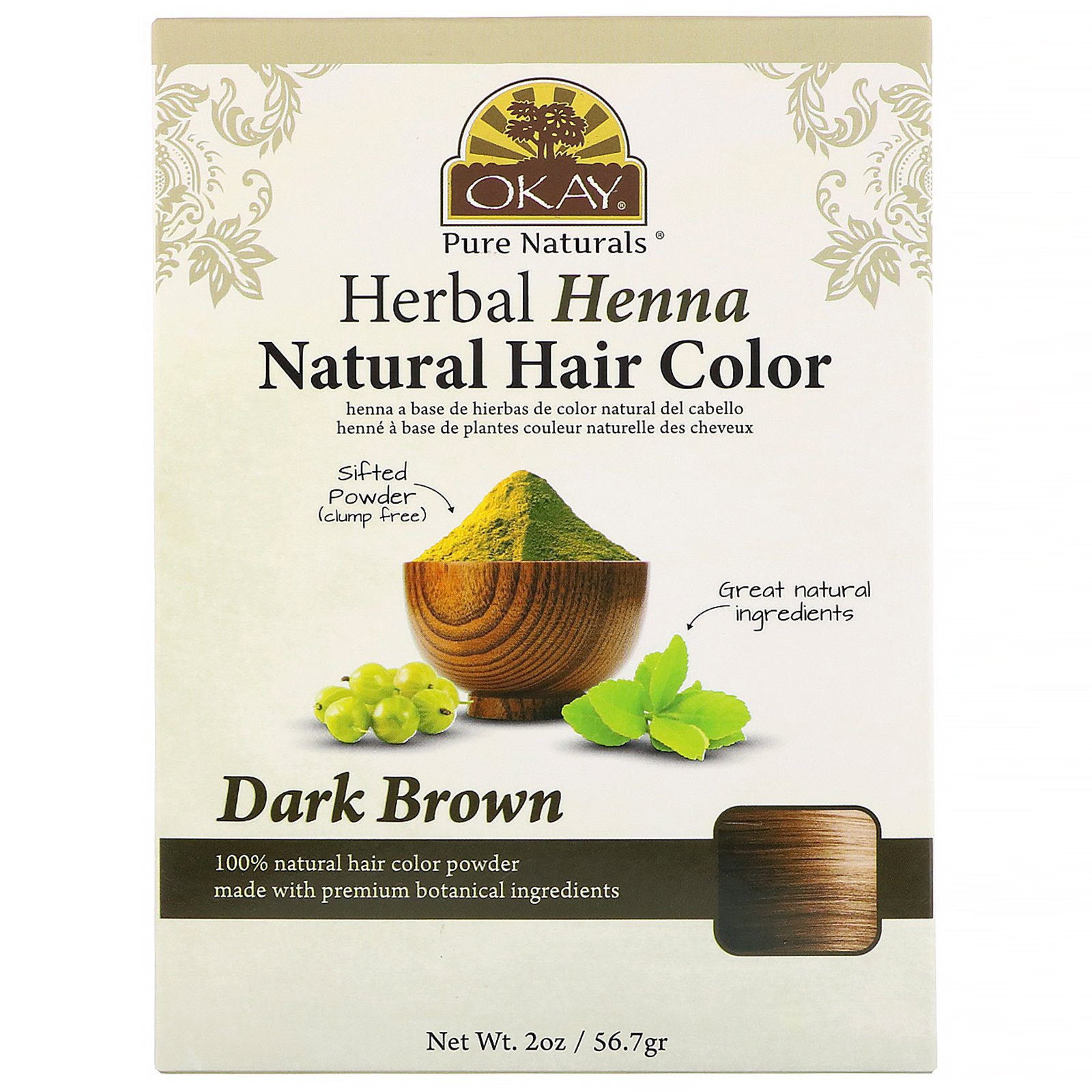 Okay Pure Naturals Dark Brown Henna