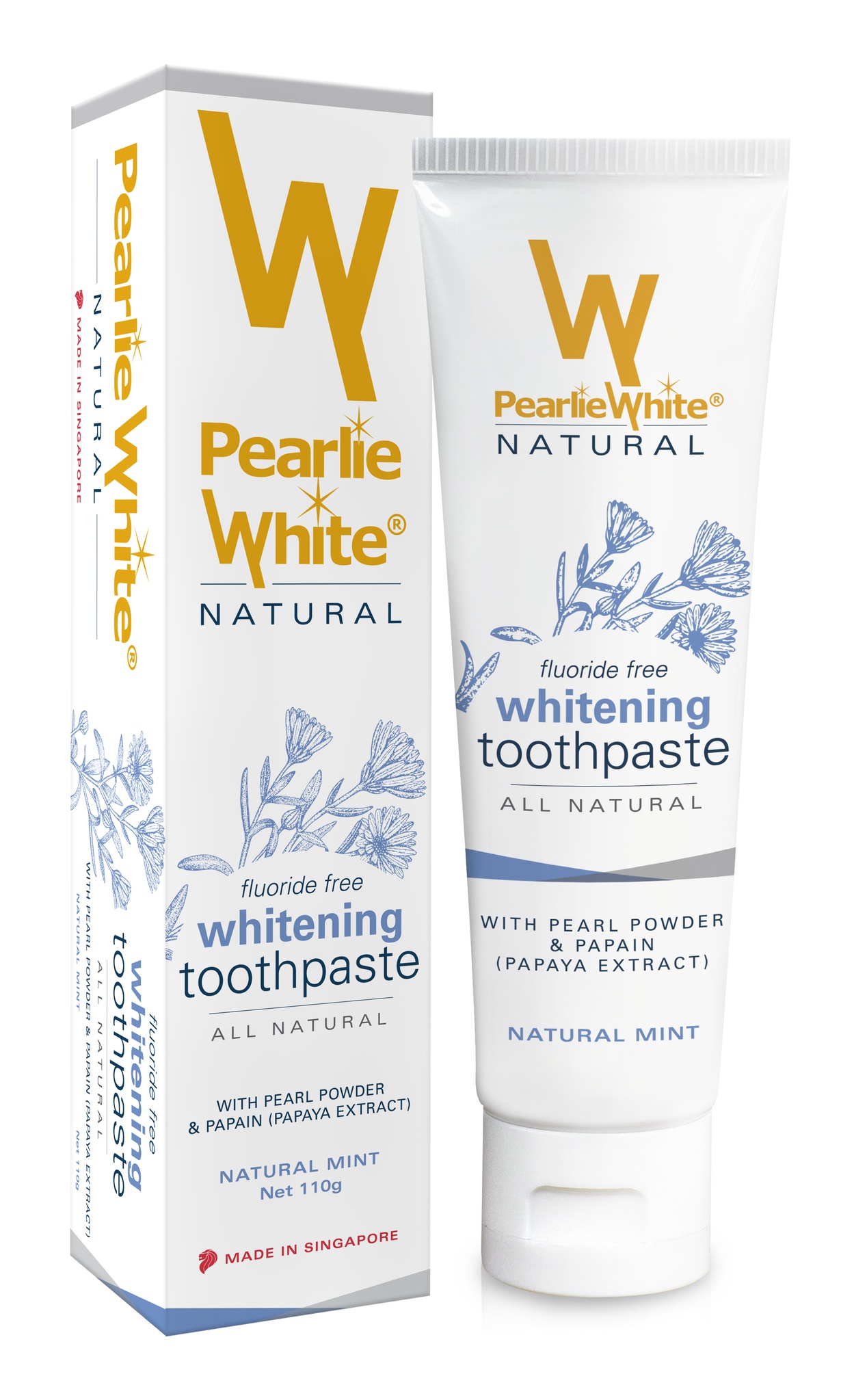 Pearlie White Fluoride Free Whitening Toothpaste