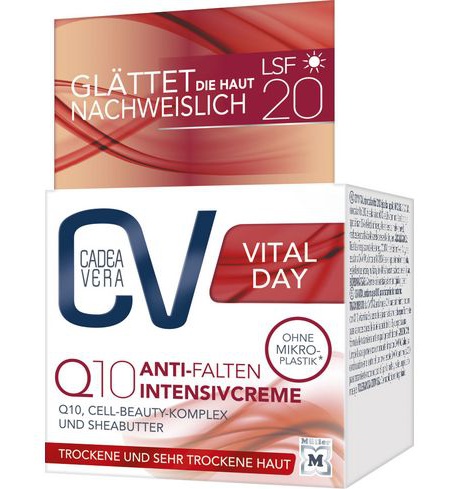 CadeaVera CV Vital Day Q10 Anti-Falten Intensivcreme LSF 20