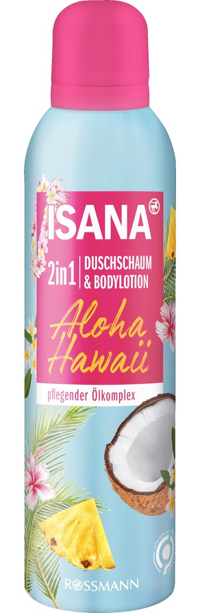 Isana Aloha Hawaii 2in1 Duschschaum & Bodylotion