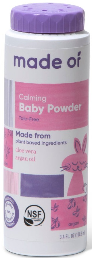 Made Of Calming Organic Baby Powder