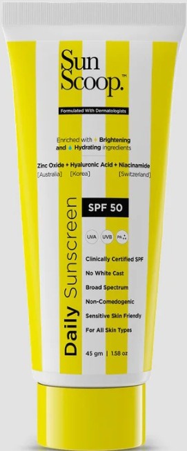 Sun Scoop Daily Sunscreen SPF 50