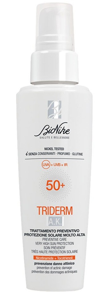 Bionike Triderm A.k. Sun Cream For Sensitive Skin SPF50+