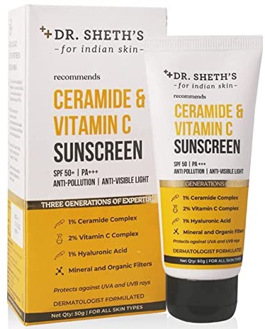 Dr. Sheth's Dr. Sheth’s Sunscreen SPF 50 With Ceramide & Vitamin C