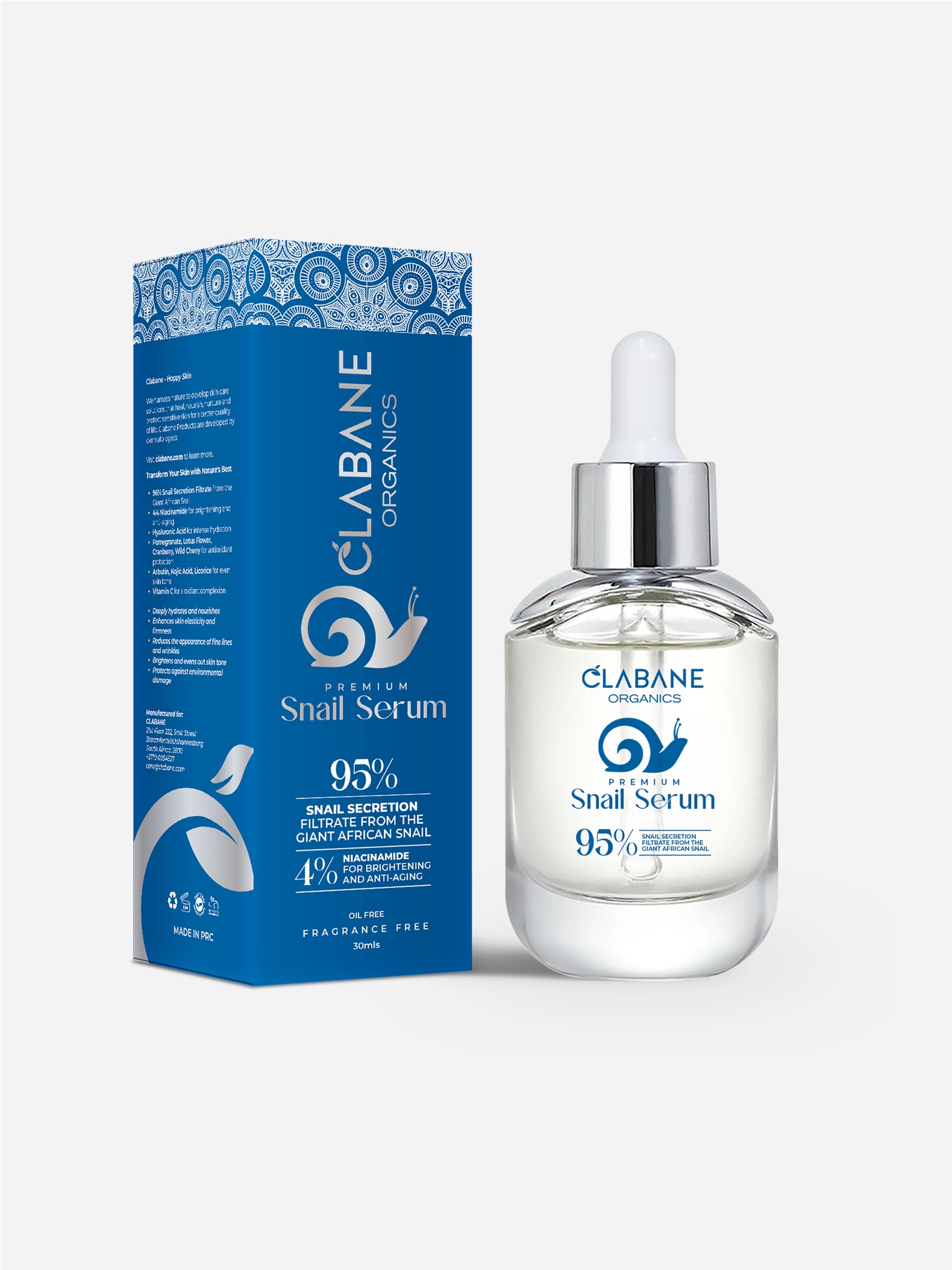 Clabane Skin Care Premium Snail Serum