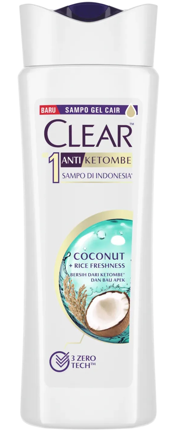 Clear Anti Dandruff Shampoo Coconut + Rice Freshness