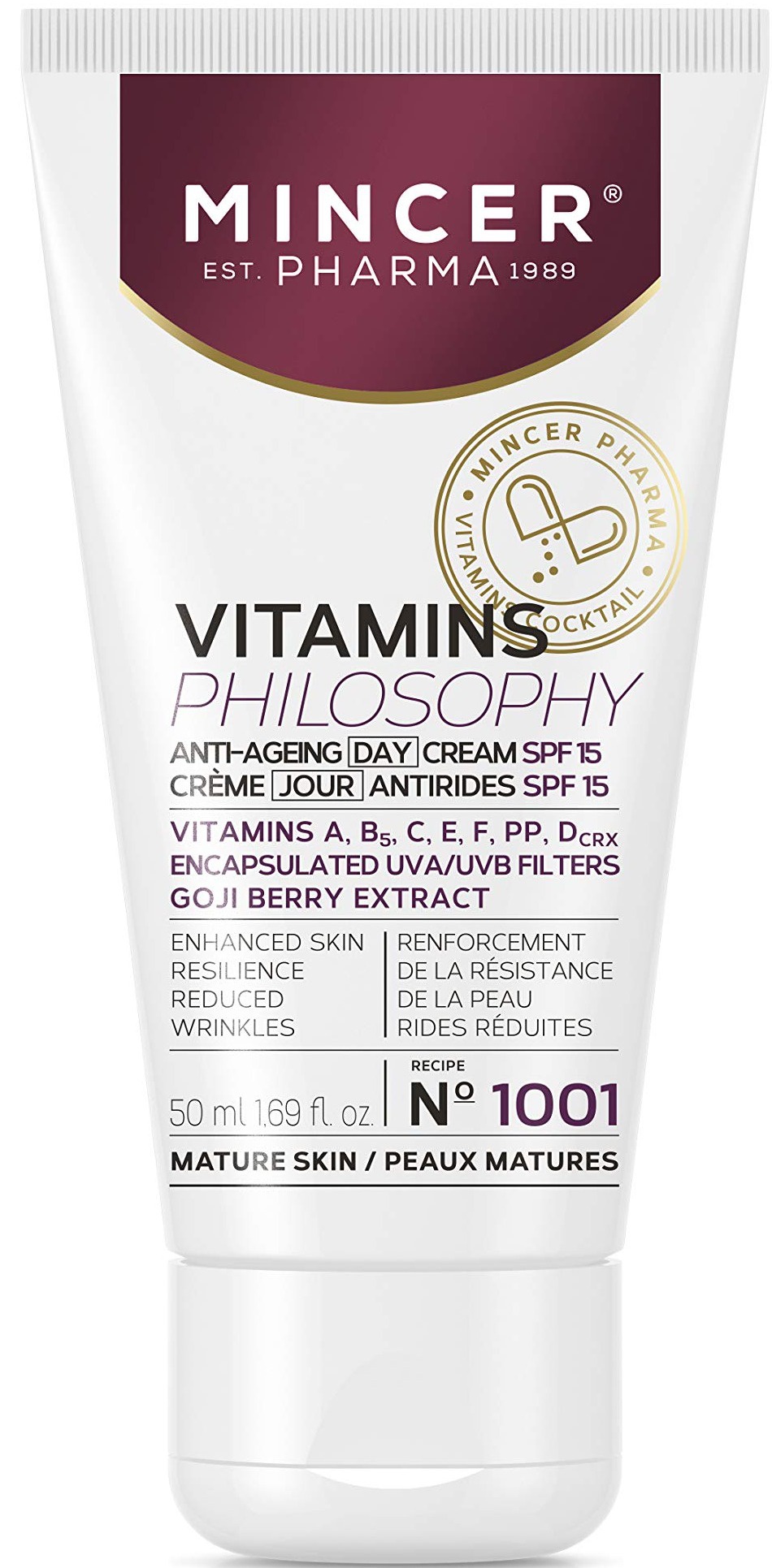 MINCER Pharma Vitamins Philosophy Anti-Wrinkle Day Cream SPF 15