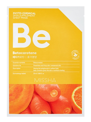 Missha Phyto-Chemical Skin Supplement Sheet Mask - Betacarotene