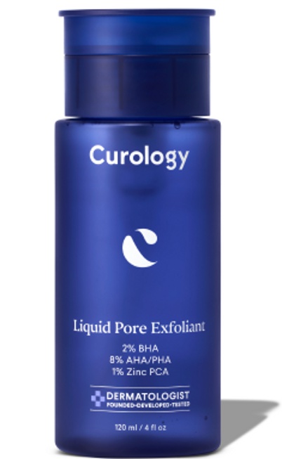 Curology Liquid Pore Exfoliant 2%BHA+ 8% AHA/PHA with 1% Zinc PCA
