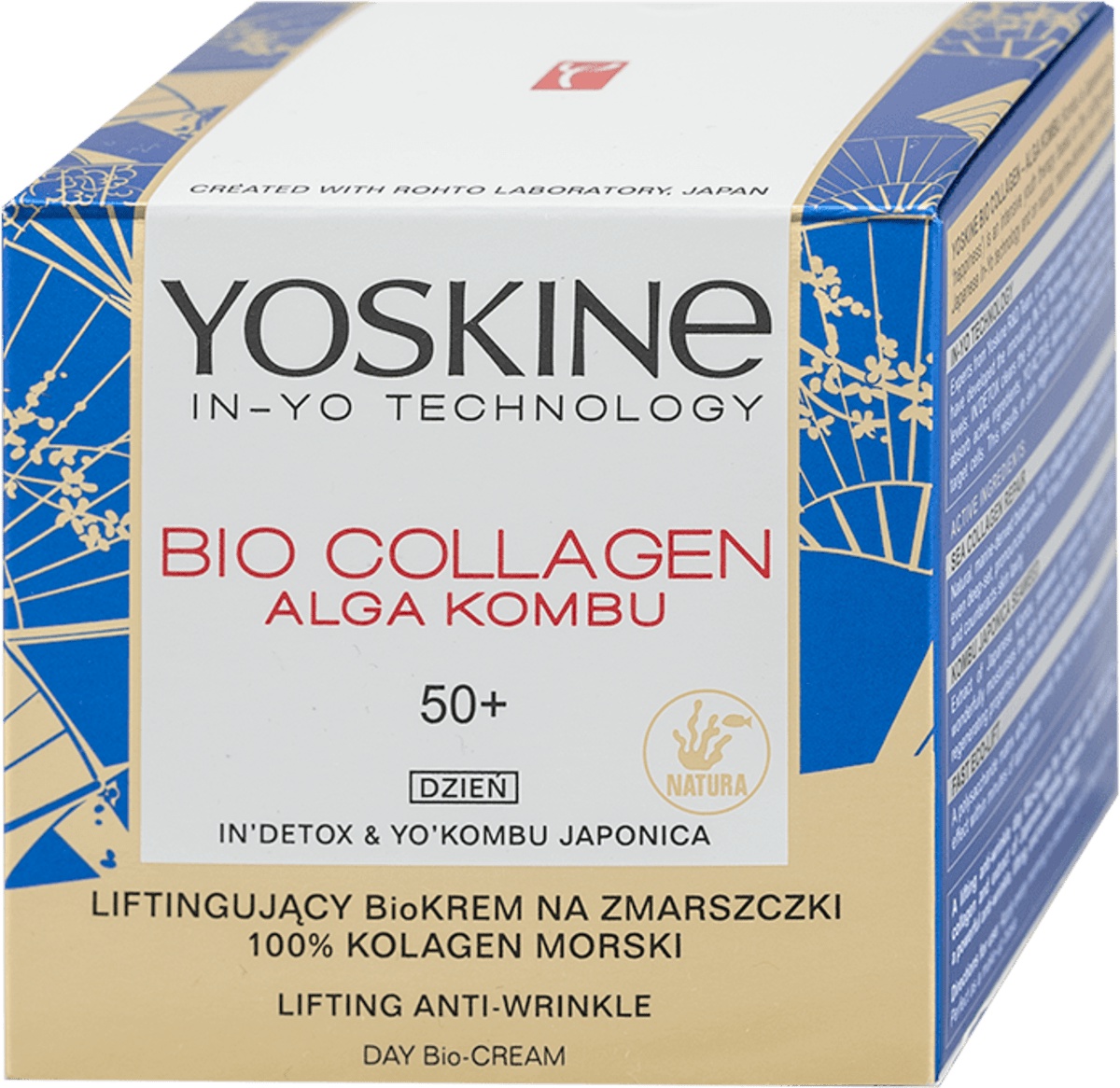 YOSKINE Bio Collagen Alga Kombu Dnevna Krema Protiv Bora Za Lice, 50 +