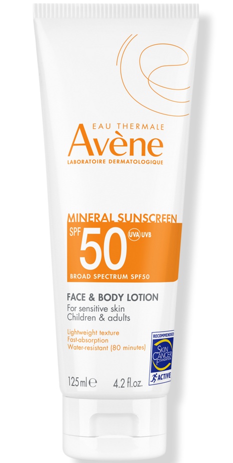 Avene Mineral Sunscreen Face & Body Lotion SPF 50
