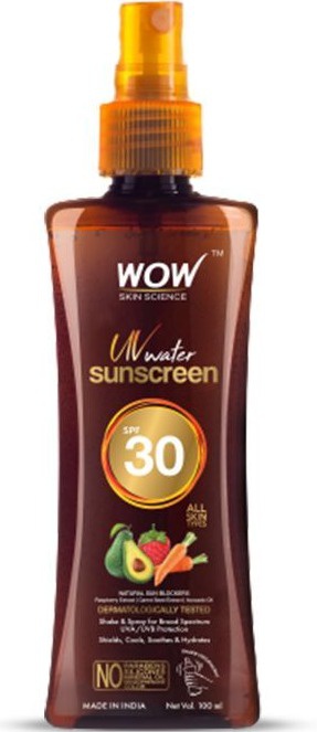 WOW skin science UV Water Transparent Sunscreen Spray SPF 30