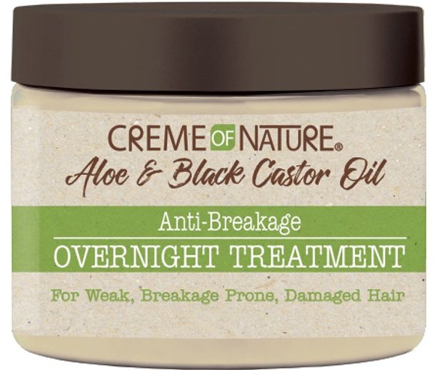 Creme of Nature Aloe & Black Castor Oil Anti-breakage Overnight Treatment