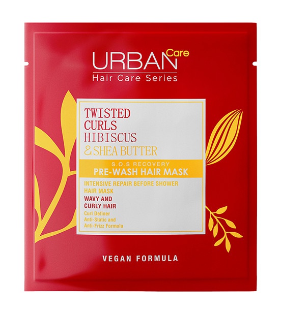 urban care Twisted Curls Hibiscus & Shea Butter S.O.S Recovery Pre-Wash Hair Mask