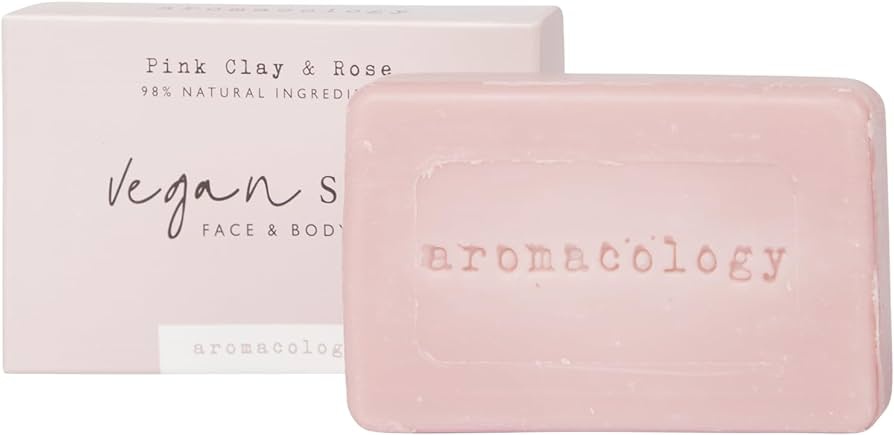 Aromacology Pink Clay & Rose Vegan Soap