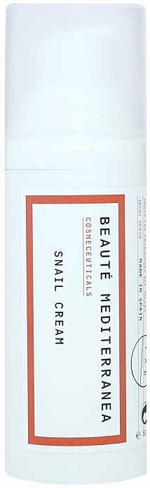 Beaute Mediterranea Snail Cream (organic Certified Snail Slime Extract Marigold)