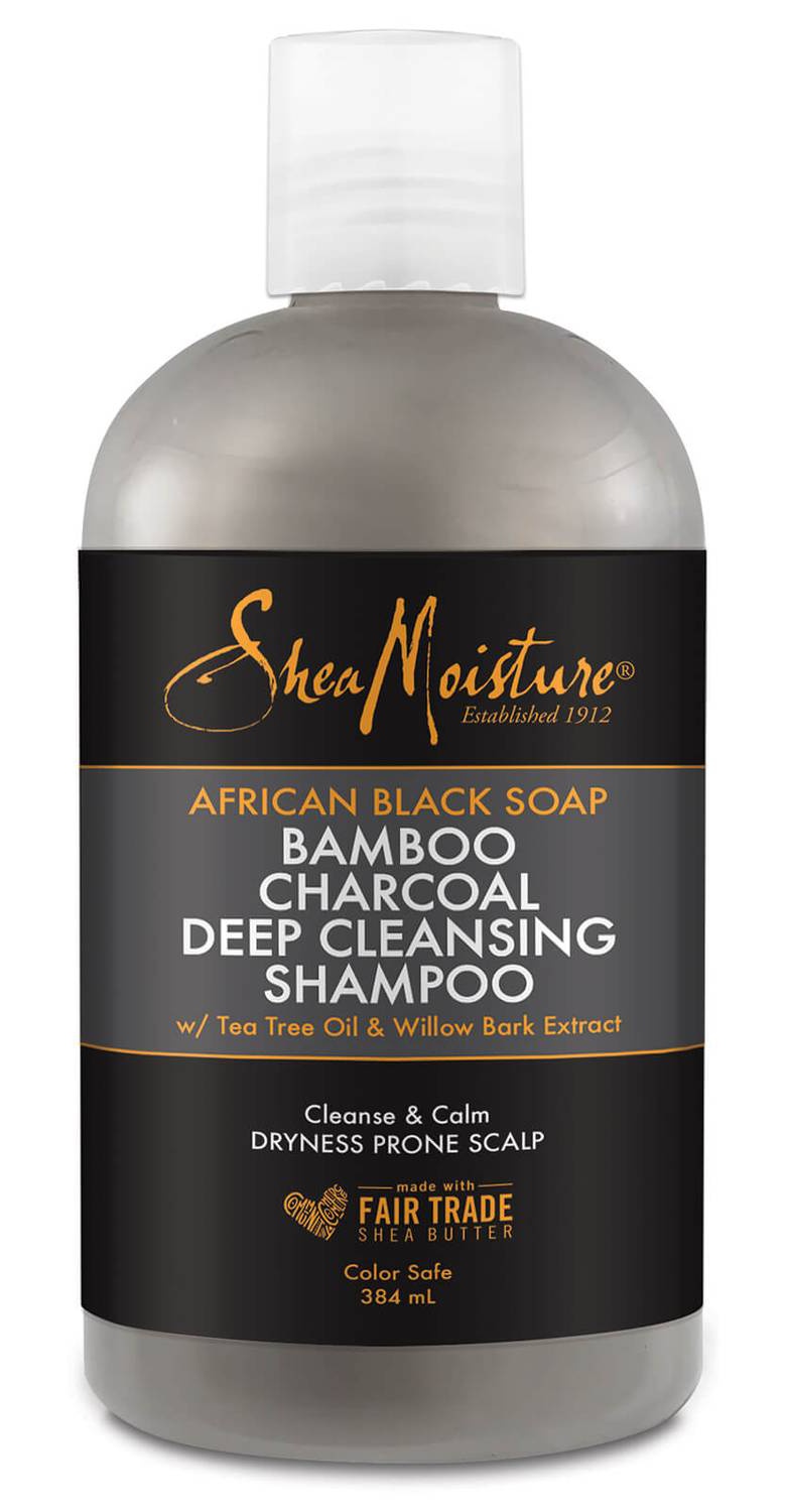 SheaMoisture African Black Soap Bamboo Charcoal Deep Cleansing Shampoo