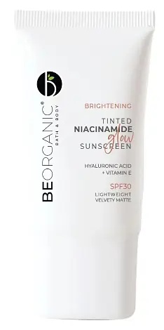 Be Organic Brightening Tinted Niacinamide Glow Sunscreen