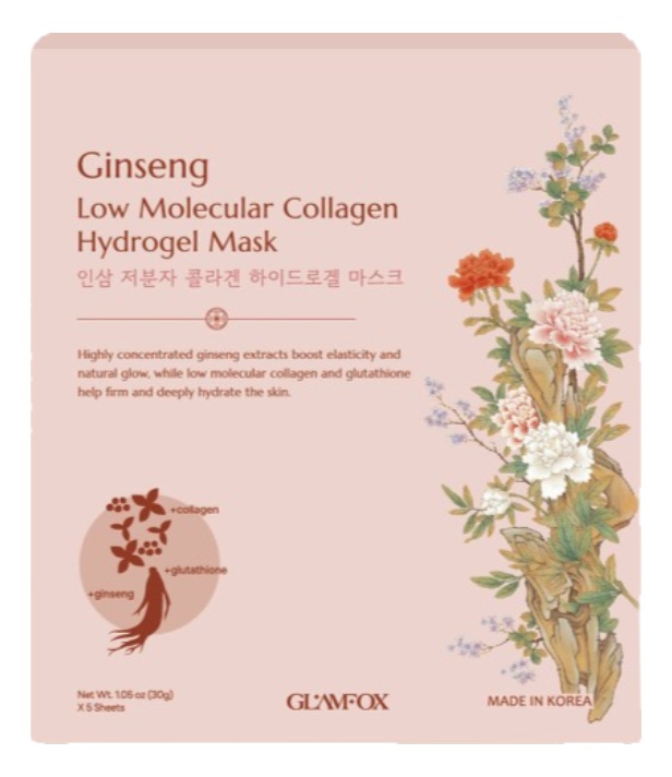 glamfox Ginseng Low Molecular Collagen Hydrogel Mask
