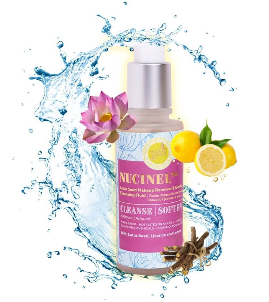 A Modernica Naturalis Nucinel Lotus Seed Makeup Remover & Gentle Cleansing Fluid