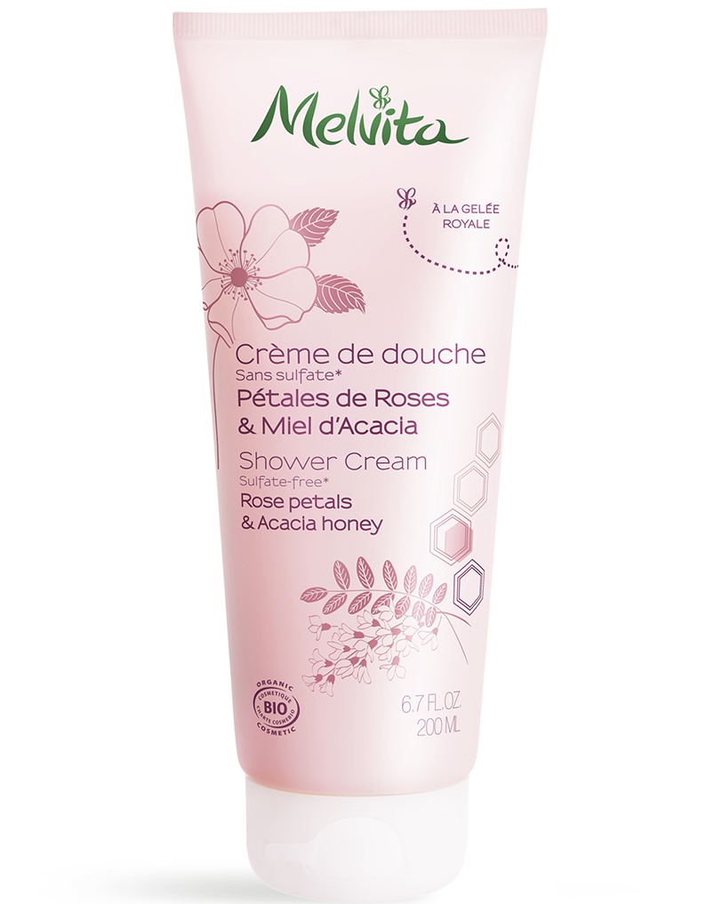 MELVITA Shower Cream Rosa Petals & Acacia Honey