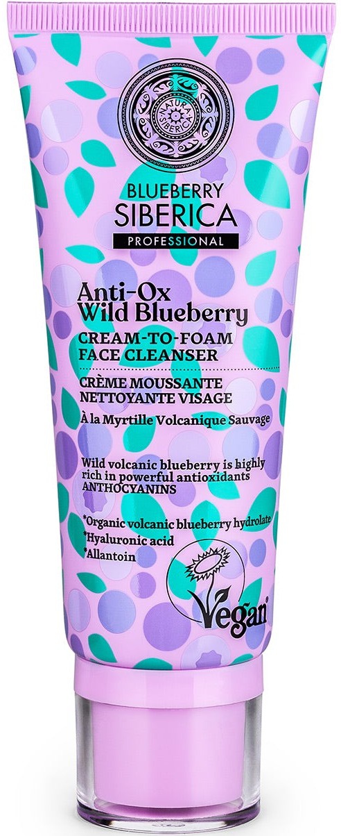 Natura Siberica Anti-ox Wild Blueberry. Cream-to-foam Face Cleanser