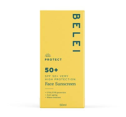 Belei Face Sunscreen, SPF 50+, UVA/UVB Protection, Anti-Ageing