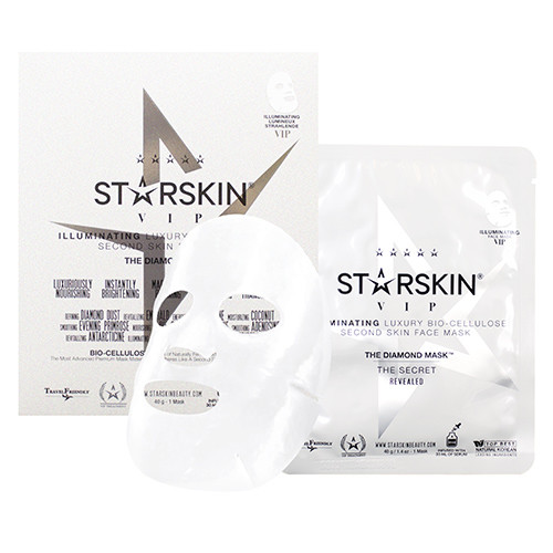 STARSKIN Vip The Diamond Illuminating Luxury Bio Cellulose Second Skin Face Mask