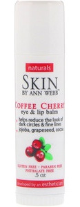 Skin By Ann Webb Eye & Lip Balm, Coffee Cherry
