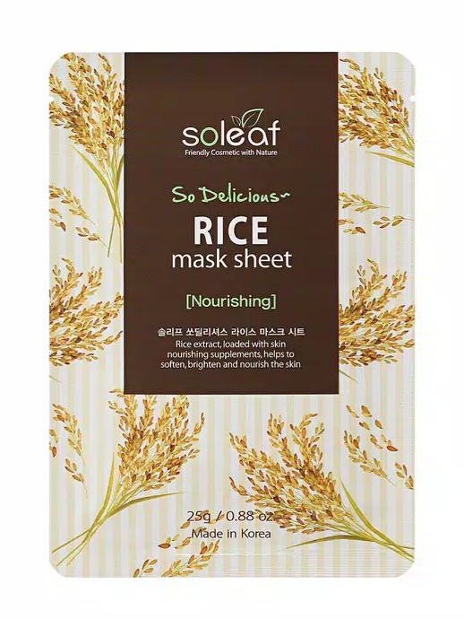 soleaf So Delicious Rice Mask Sheet [Nourishing]