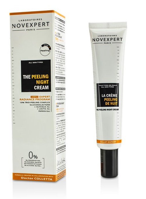 Night Peeling Cream  Vitamin C Smoothing Night Care - Novexpert